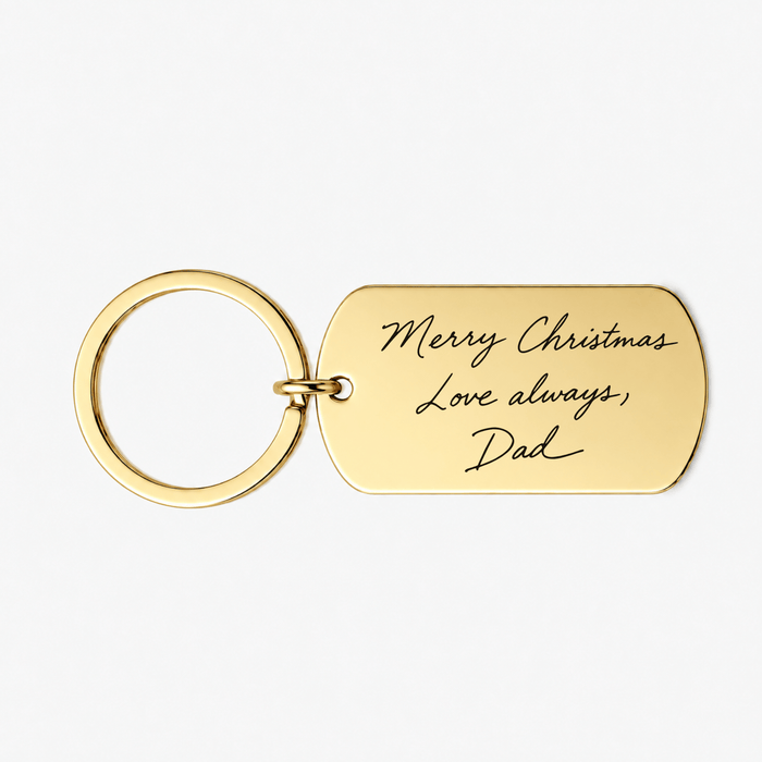 Actual Handwriting Photo Keyring – Memorial Keepsake Gift