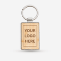 Corporate Logo Wooden Keyring – Business Gift