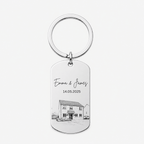 House Portrait Drawing Keyring – New Home Gift