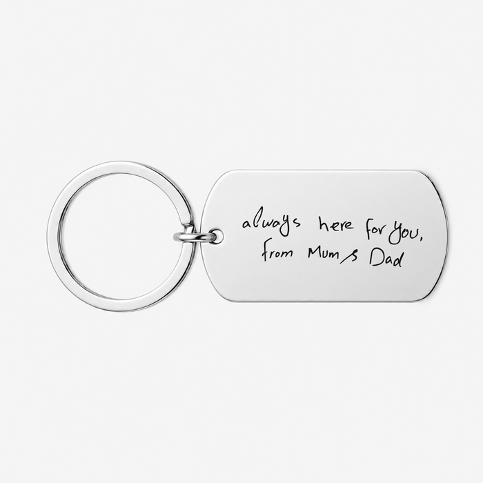 Actual Handwriting Signature Keyring
