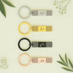 Arabic "Custom Name" Engraved Rectangle Keychain