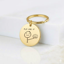 Photo Sketch Keychain, Double-Sided Engraved Gift