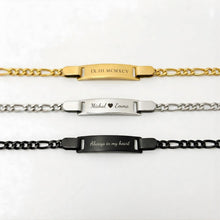 Personalised Engraved Name Bar Bracelet