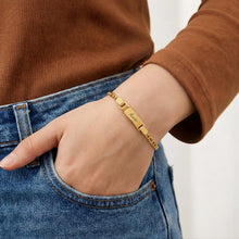 Personalised Engraved Name Bar Bracelet