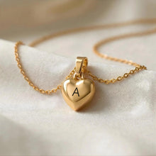 Personalised Engraved Heart Initial Necklace
