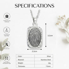 Personalised Engraved Fingerprint Necklace