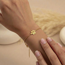 Custom Paw Print Name Bracelet