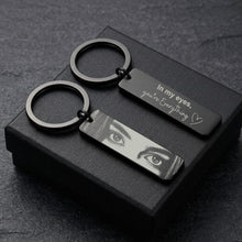 Personalised Engraved Soulmate Eye Keychain