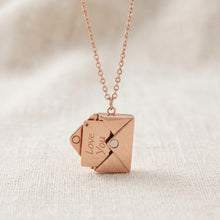 Personalised Envelope Message Necklace