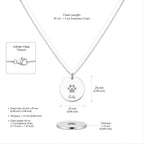 Paw Name Pendant Necklace