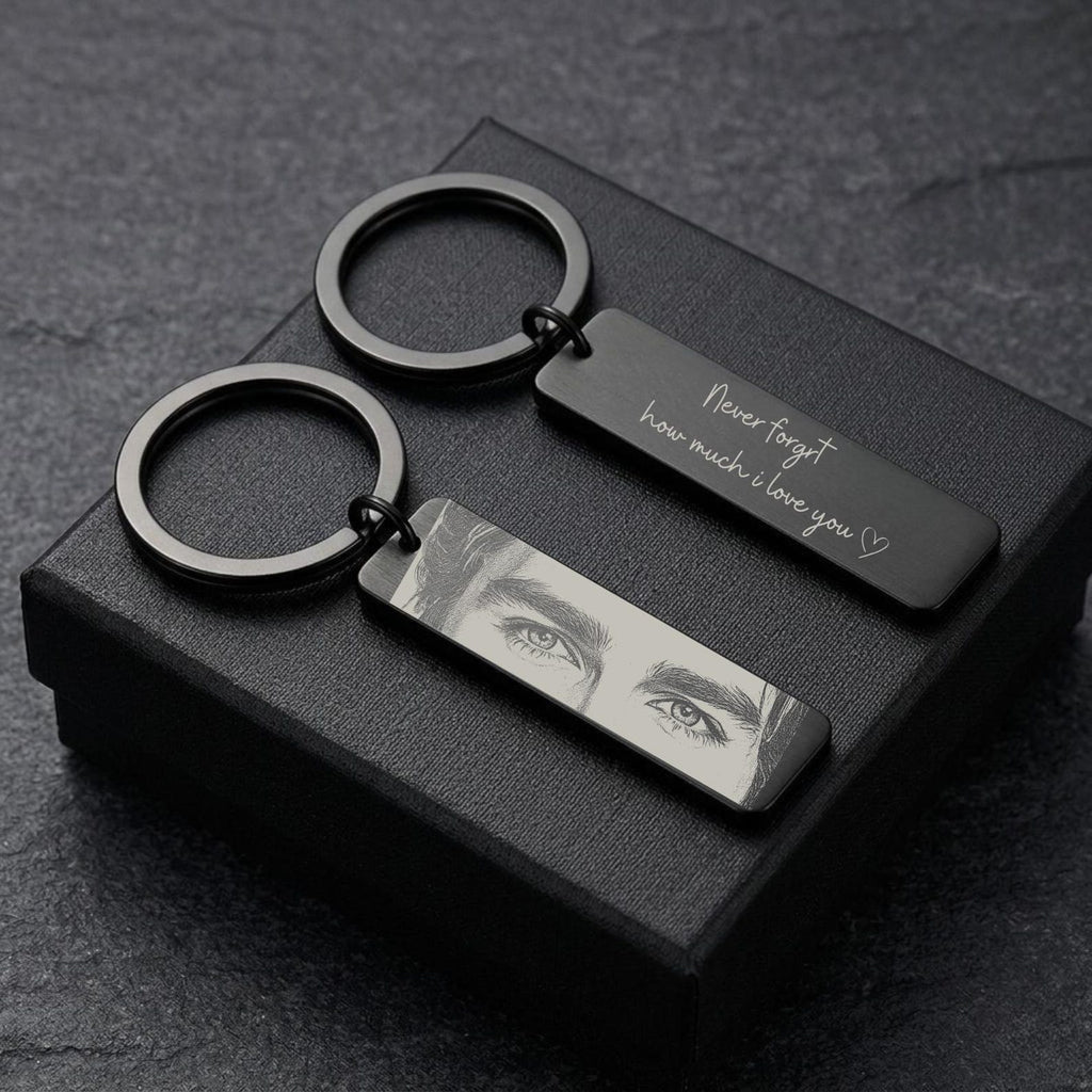 Personalised Couple’s Eye Keepsake Keychain