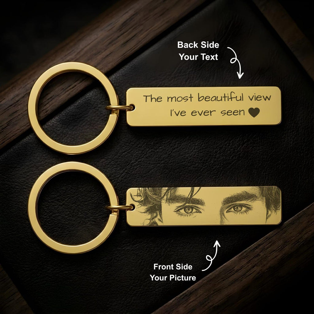 Personalised Couple’s Eye Keepsake Keychain