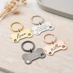 Engraved Bone Pet ID Tag