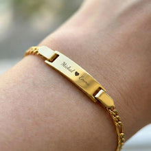 Personalised Engraved Name Bar Bracelet
