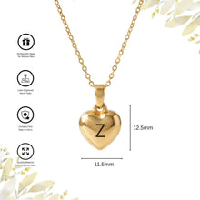 Personalised Engraved Heart Initial Necklace
