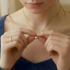 Personalised Engraved Heart Initial Necklace