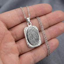 Personalised Engraved Fingerprint Necklace