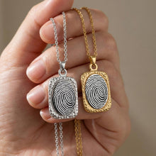 Personalised Engraved Fingerprint Necklace