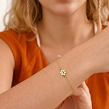 Custom Paw Print Name Bracelet