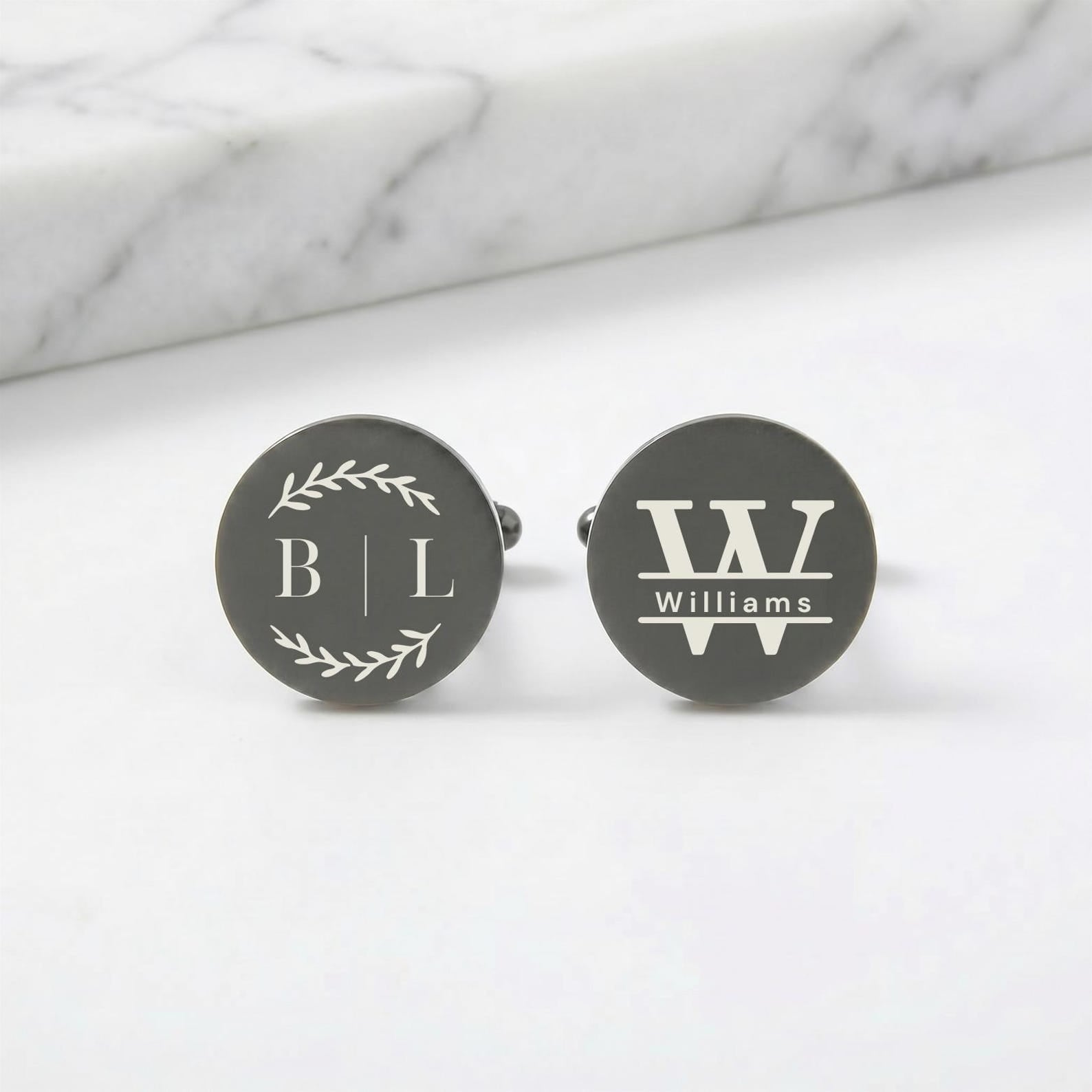 Custom Engraved Groomsmen Cufflinks