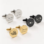 Custom Engraved Groomsmen Cufflinks
