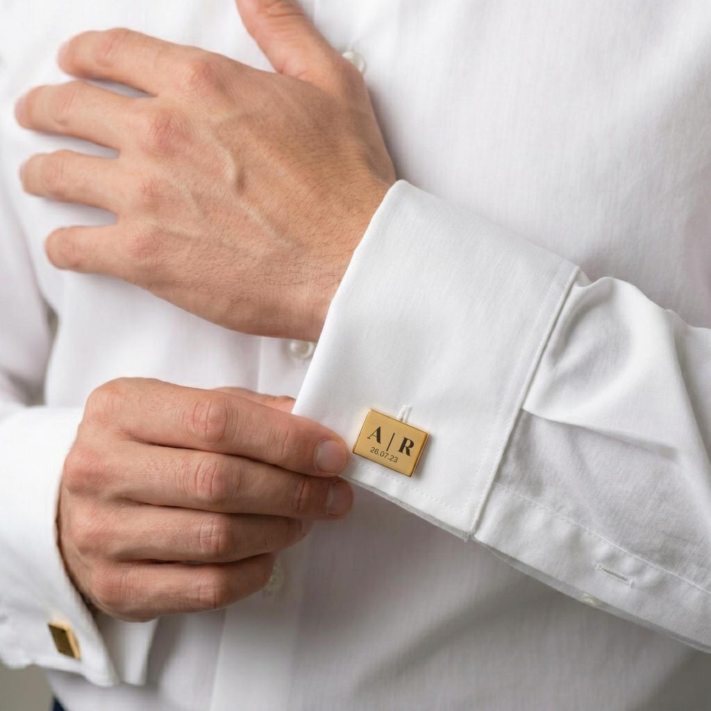 Custom Engraved Groomsmen Cufflinks