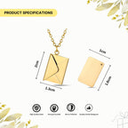 Personalised Envelope Message Necklace
