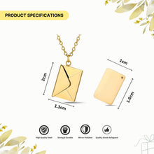 Personalised Envelope Message Necklace