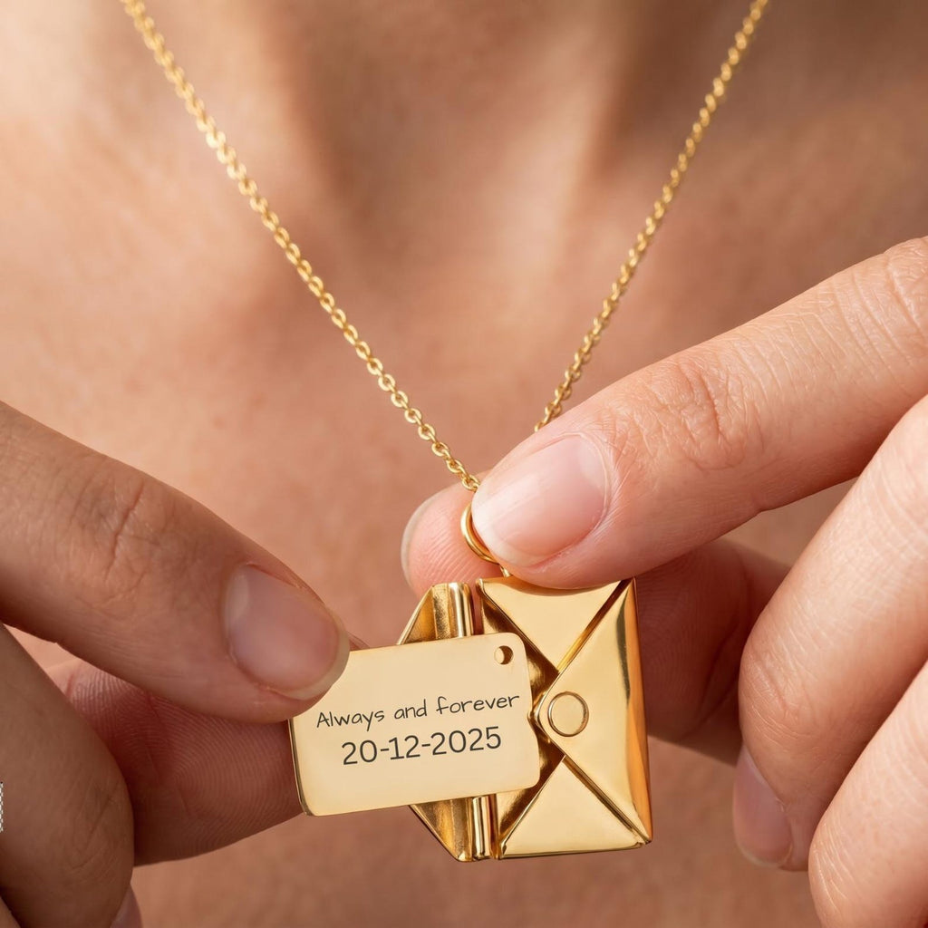 Personalised Envelope Message Necklace