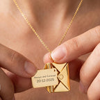 Personalised Envelope Message Necklace