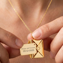 Personalised Envelope Message Necklace