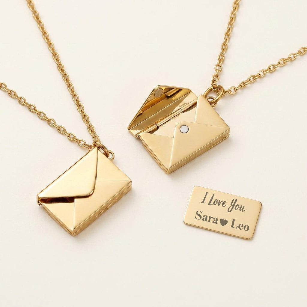 Personalised Envelope Message Necklace