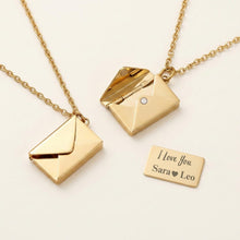 Personalised Envelope Message Necklace