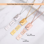 Personalised Envelope Message Necklace