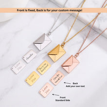 Personalised Envelope Message Necklace