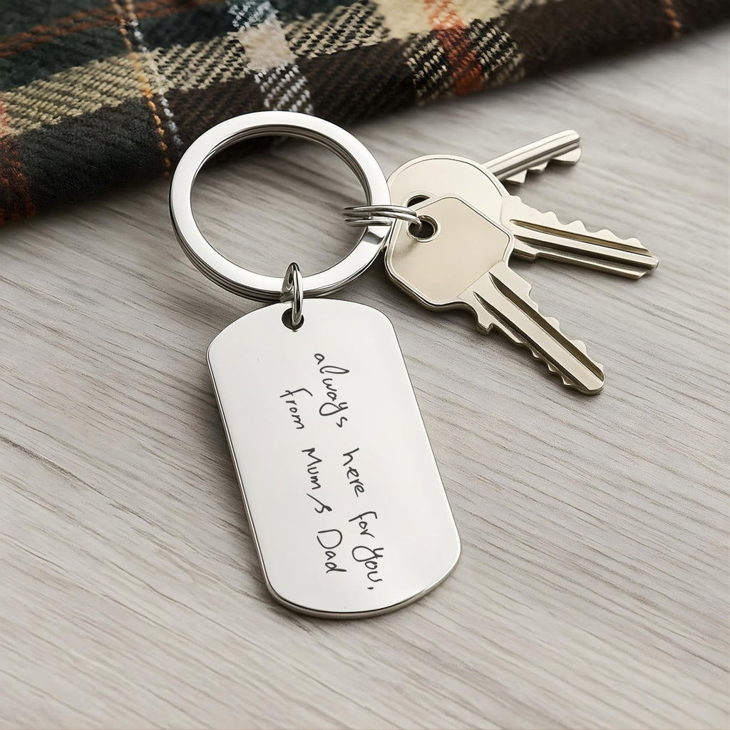Actual Handwriting Signature Keyring