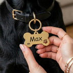 Engraved Bone Pet ID Tag