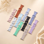 Floral Engraved Apple Watch Band