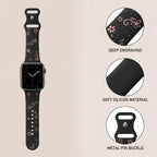 Floral Engraved Apple Watch Band