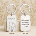 Faceless Sketch Photo Keyring