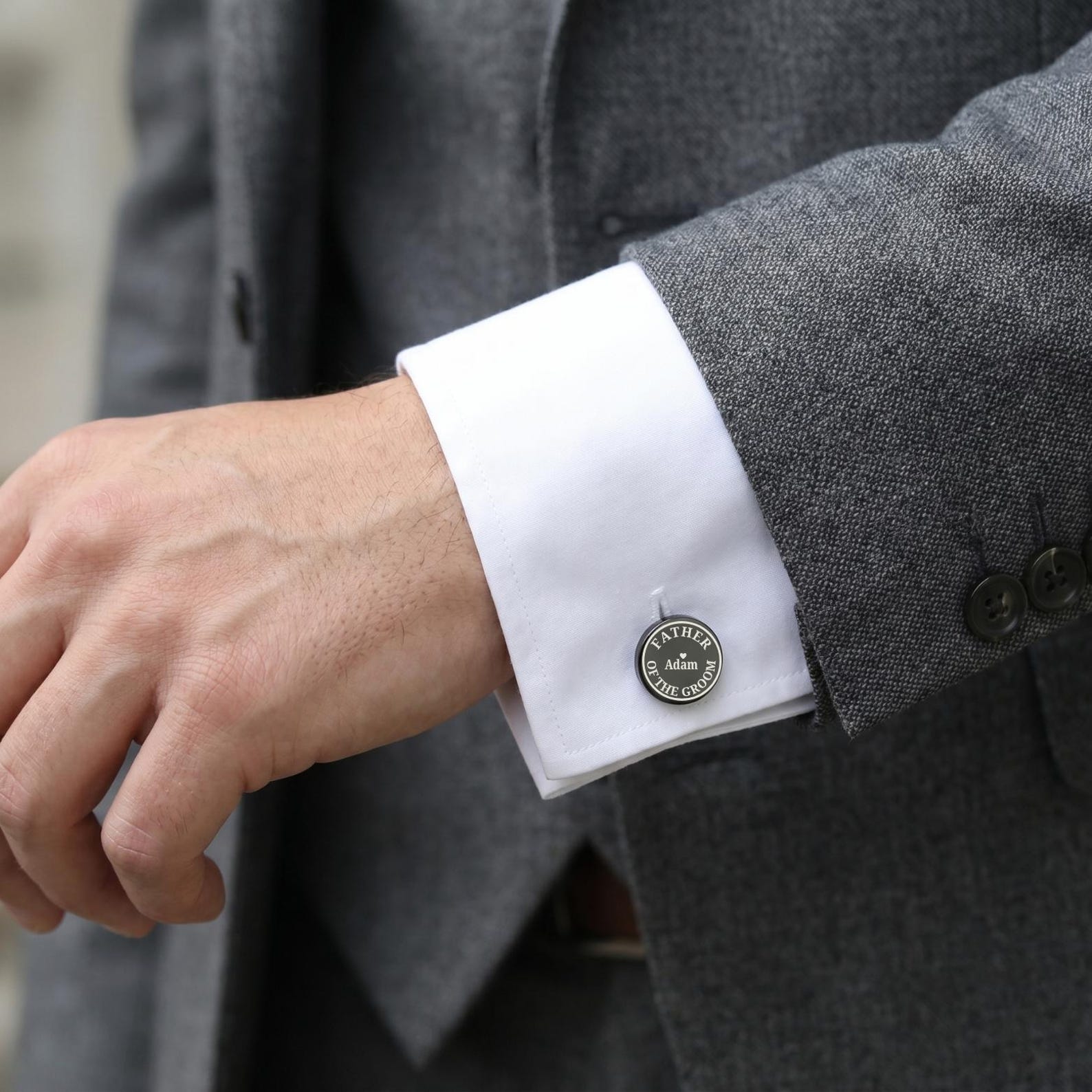 Custom Engraved Groomsmen Cufflinks