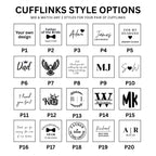 Custom Engraved Groomsmen Cufflinks
