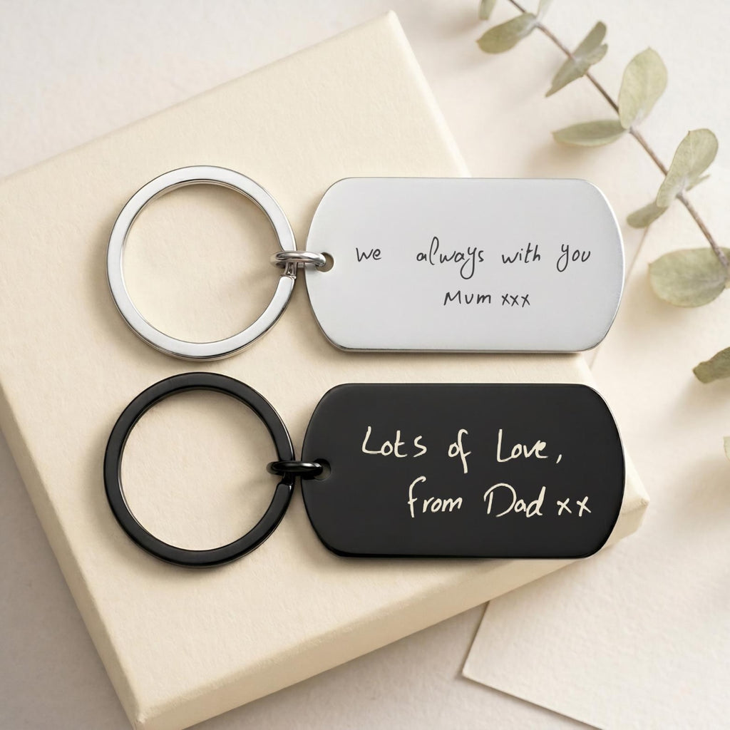 Actual Handwriting Signature Keyring