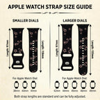 Floral Engraved Apple Watch Band
