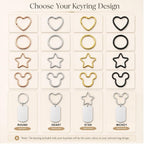Handwriting Heart Engraved Keyring