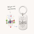 Personalised Child's Drawing Keyring