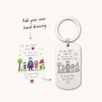 Personalised Child's Drawing Keyring