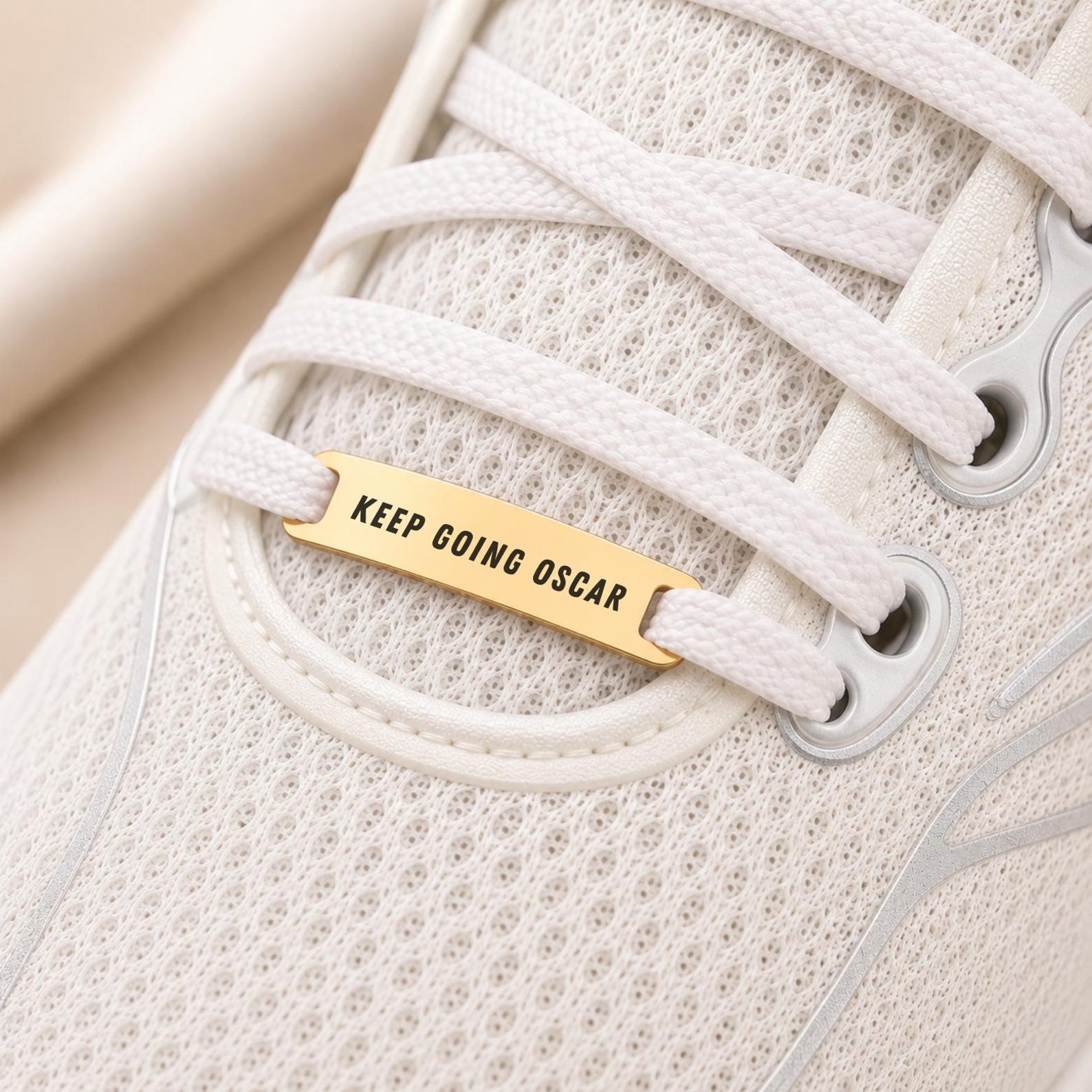 Engraved Metal Shoe Lace Tags