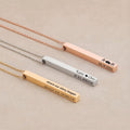Coordinates Bar Nameplate Necklace