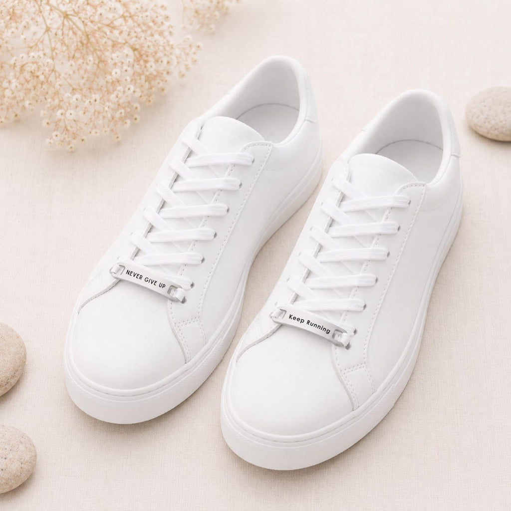 Engraved Metal Shoe Lace Tags